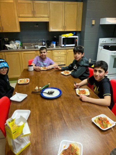 Kids in kitchen